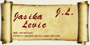 Jasika Lević vizit kartica